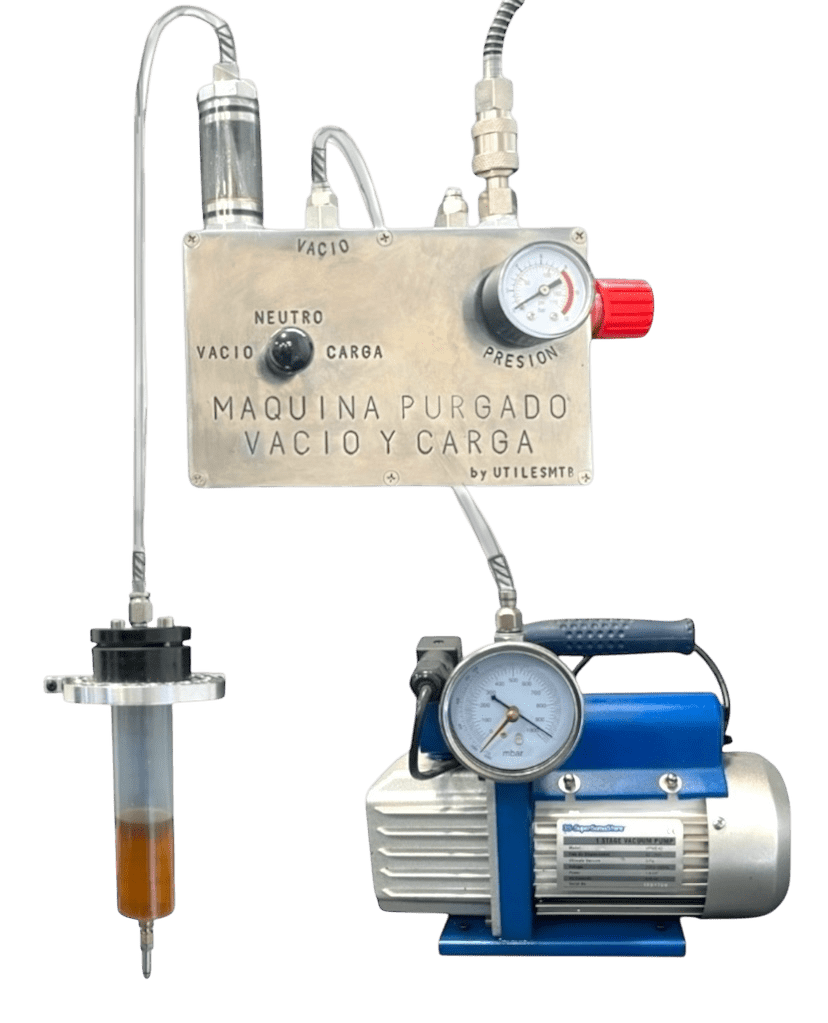 Máquina purgado vacío y carga
